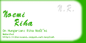 noemi riha business card